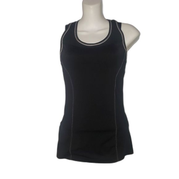 LOLE Black Racerback Workout Tank Top with Built In Bra Size Small - Picture 8 of 8